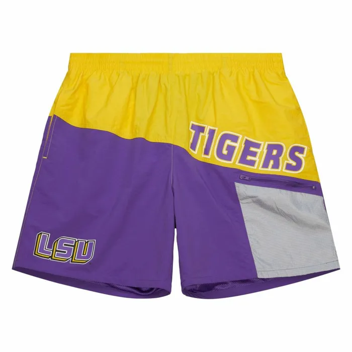 Men039s Shorts Mitchell and Ness Nylon Utility Shorts Louisiana State University Men039s Shorts Mitchell and Ness Nylon Utility Shorts Louisiana State University