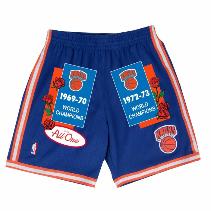 Men039s Shorts Mitchell and Ness Roses And Banners Shorts New York Knicks