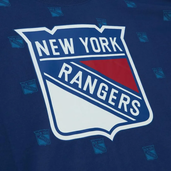 Men039s TShirts and Tops Mitchell and Ness AOP SS Top New York Rangers