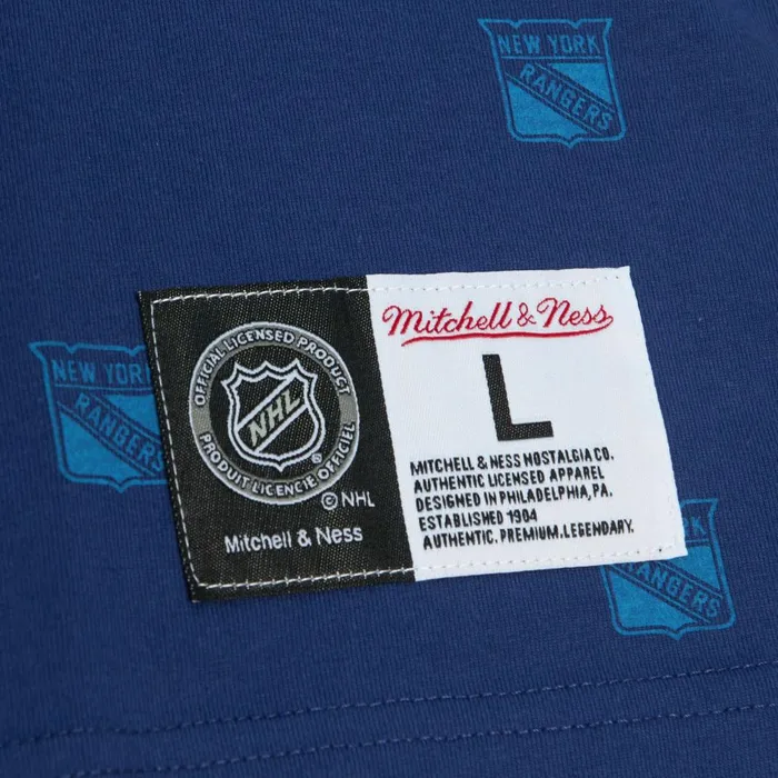 Men039s TShirts and Tops Mitchell and Ness AOP SS Top New York Rangers