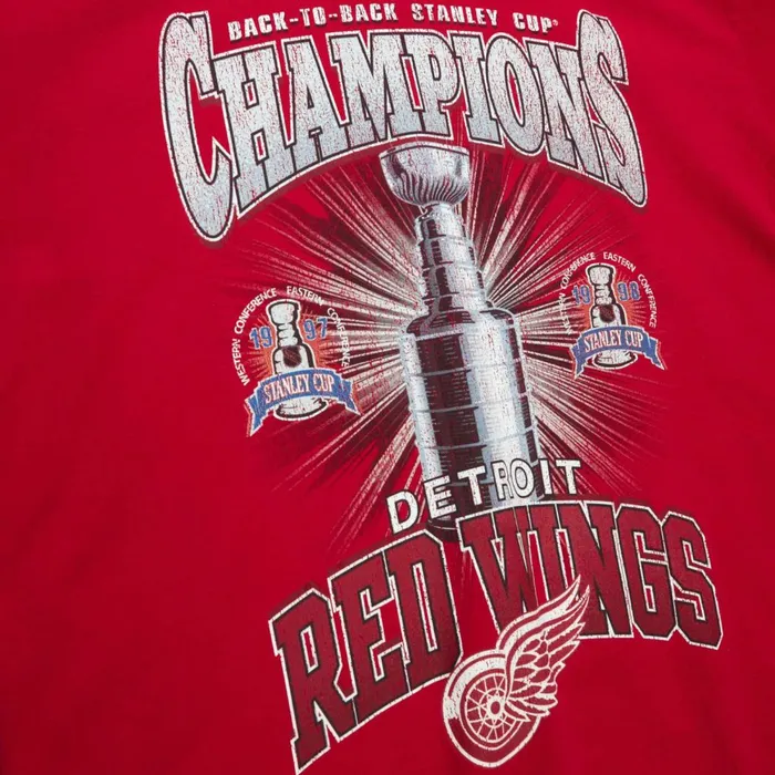 Men039s TShirts and Tops Mitchell and Ness Cup Chase Tee Detroit Red Wings