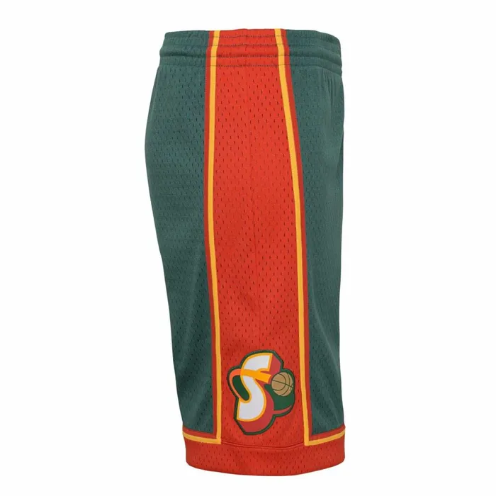 Men039sYouth NBA Swingman Mitchell and Ness Swingman Seattle Supersonics Road 199596 Shorts Men039sYouth NBA Swingman Mitchell and Ness Swingman Seattle Supersonics Road 199596 Shorts
