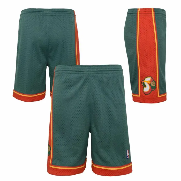 Men039sYouth NBA Swingman Mitchell and Ness Swingman Seattle Supersonics Road 199596 Shorts Men039sYouth NBA Swingman Mitchell and Ness Swingman Seattle Supersonics Road 199596 Shorts