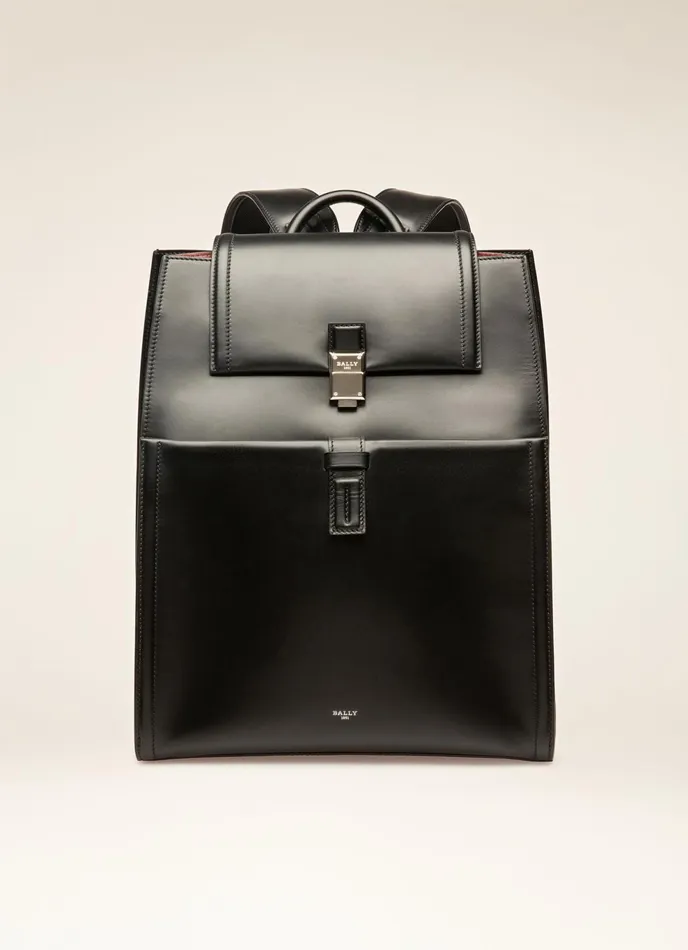 Men Bally Backpacks Shonny 8211 Leather Backpack In Black