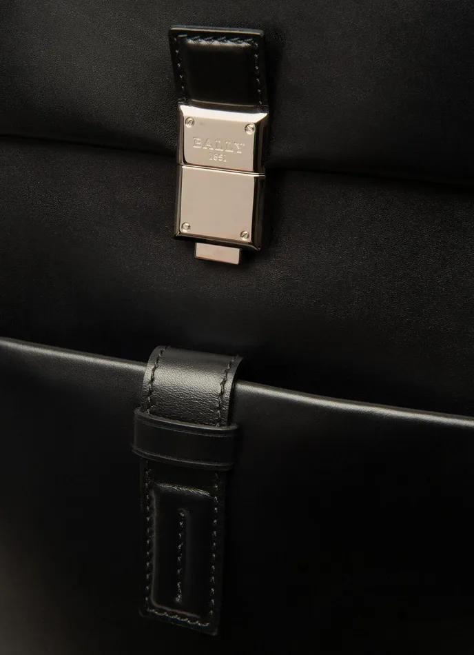 Men Bally Backpacks Shonny 8211 Leather Backpack In Black