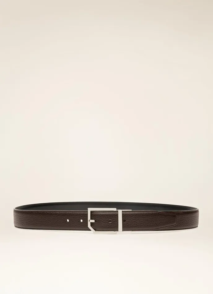 Men Bally Belts Charlton 8211 Leather 35mm Belt In Brown and Black