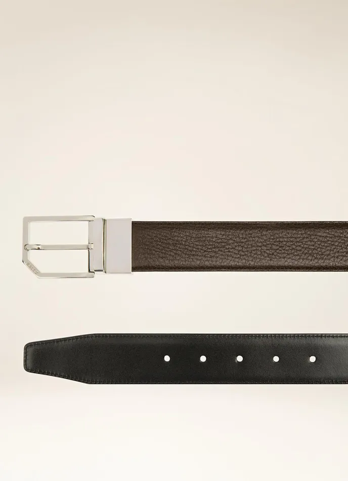 Men Bally Belts Charlton 8211 Leather 35mm Belt In Brown and Black