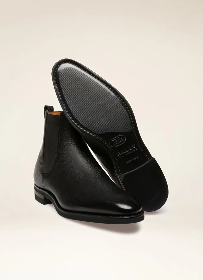 Men Bally Boots Scavone 8211 Leather Boot In Black
