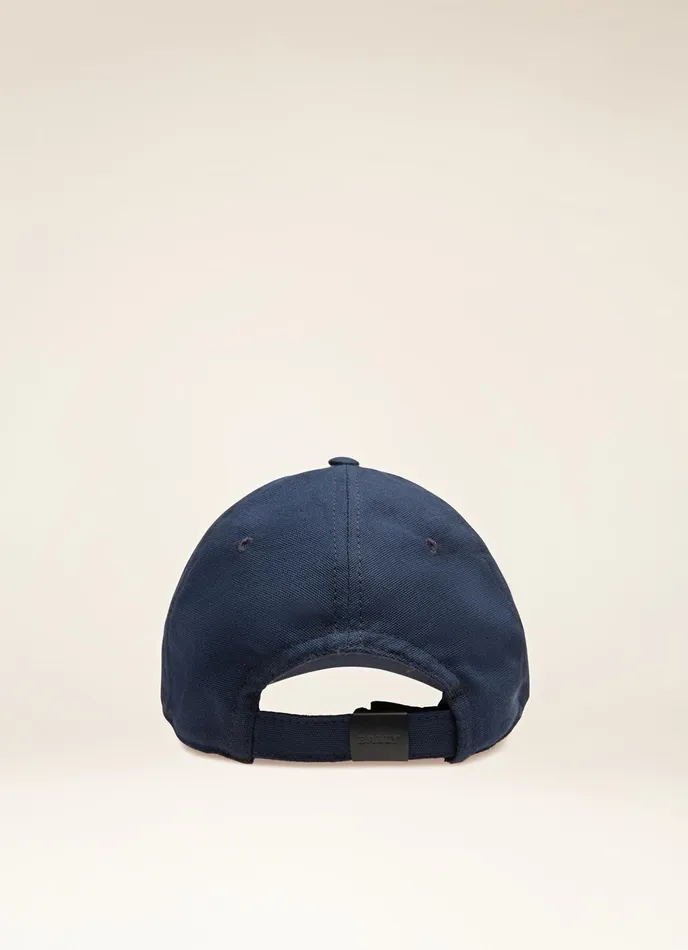 Men Bally Gloves And Hats BChain Cap 8211 Cotton Hat In Navy