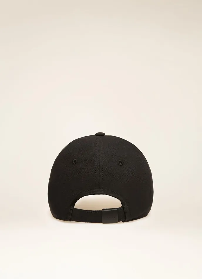 Men Bally Gloves And Hats Logo Baseball Cap 8211 Cotton Hat In Black