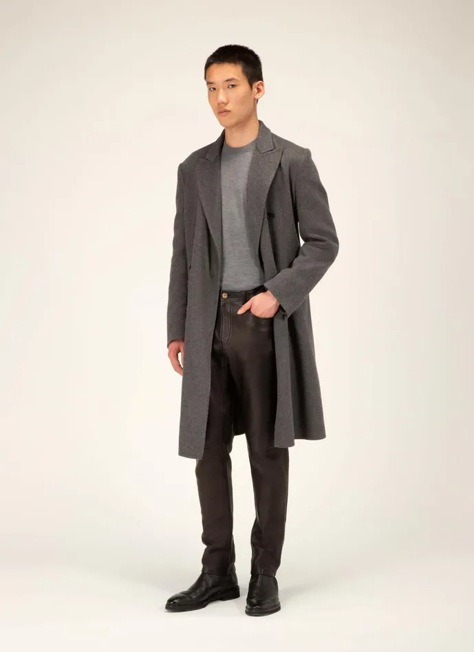 Men Bally Knitwear Merino Sweater 8211 Merino Wool Top In Grey