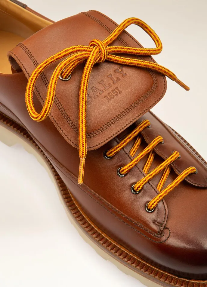 Men Bally LaceUps And Monks Norton 8211 Leather Derby Shoes In Brown