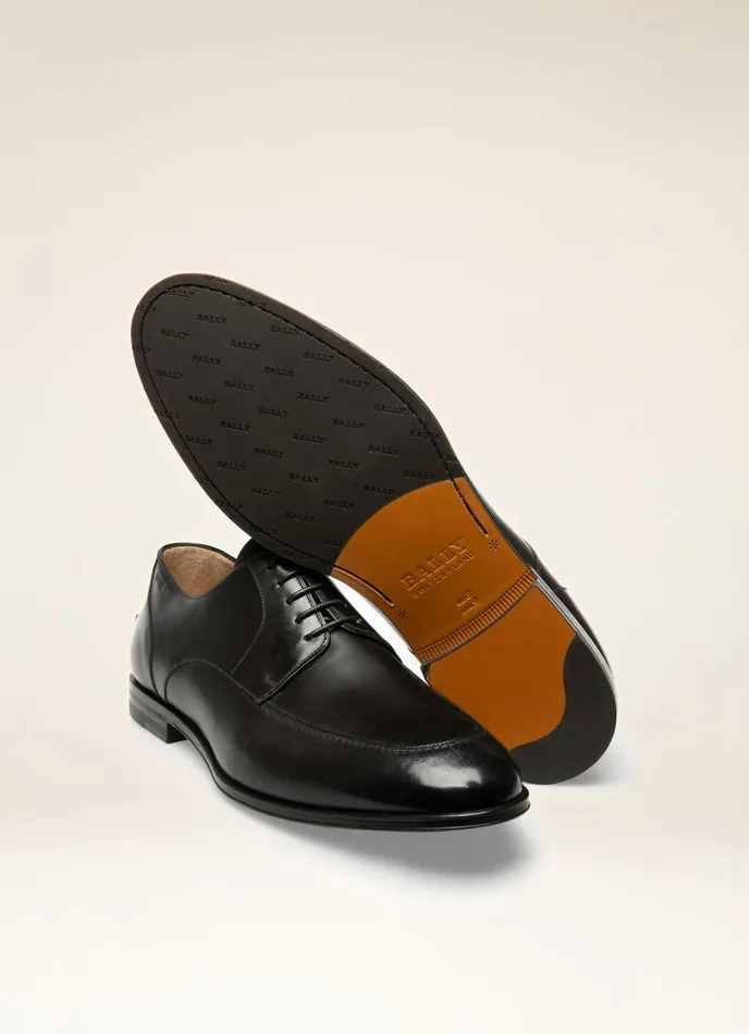 Men Bally LaceUps And Monks Wedmer 8211 Leather LaceUps In Black