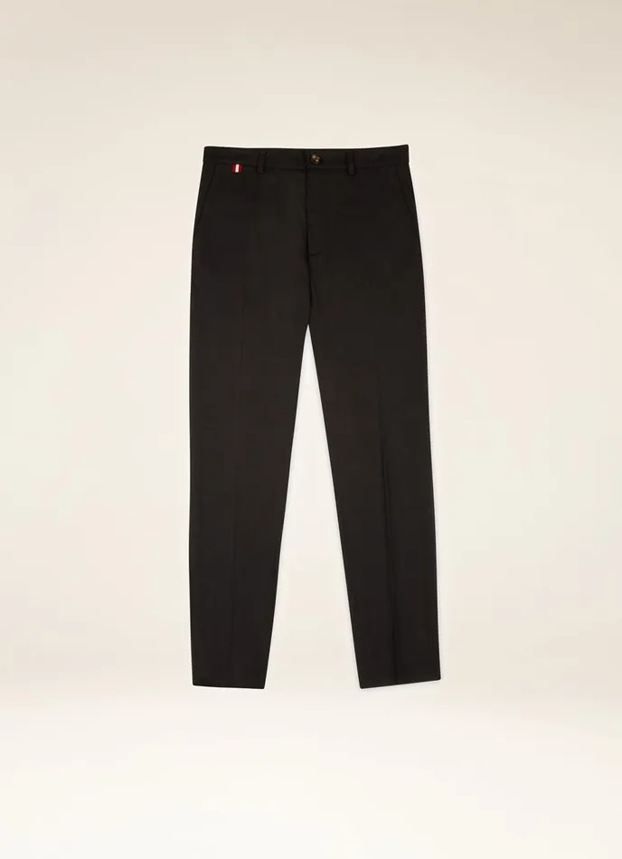 Men Bally Pants SlimFit Pants 8211 Techno Cotton Bottoms In Navy