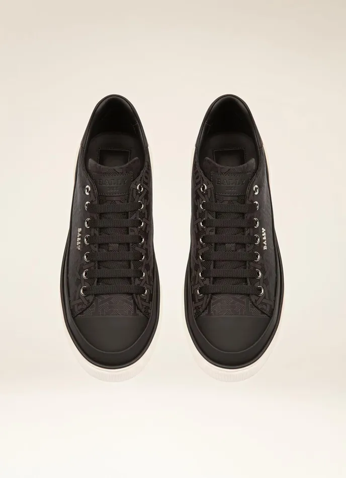 Men Bally Sneakers Maily 8211 Fabric Sneakers In Black