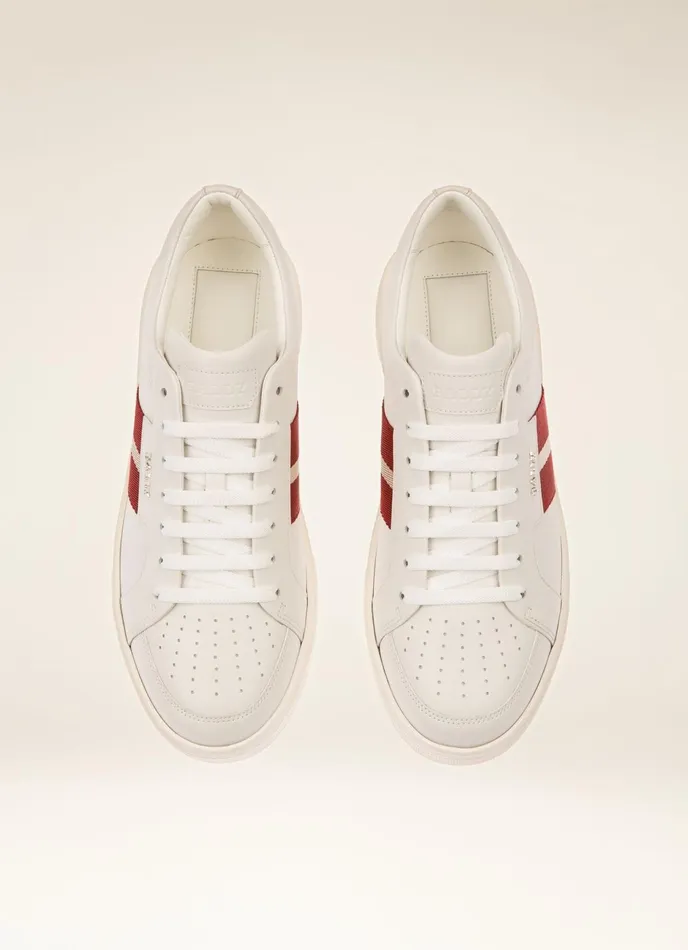 Men Bally Sneakers Moony 8211 Leather Sneakers In White