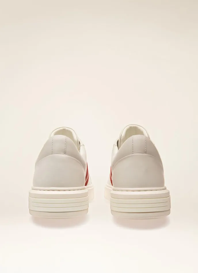 Men Bally Sneakers Moony 8211 Leather Sneakers In White