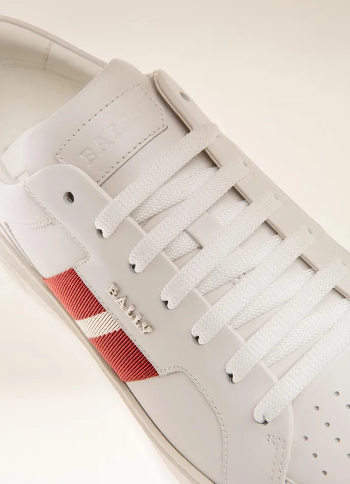 Men Bally Sneakers Moony 8211 Leather Sneakers In White