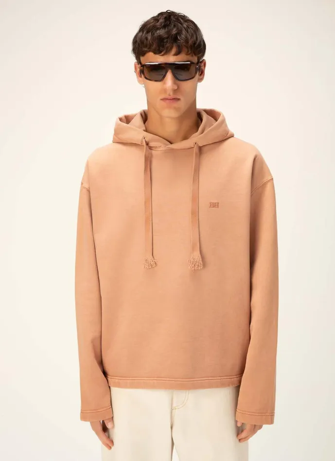 Men Bally Tracksuits BChain Hoodie 8211 Cotton Sweatshirt In Pink