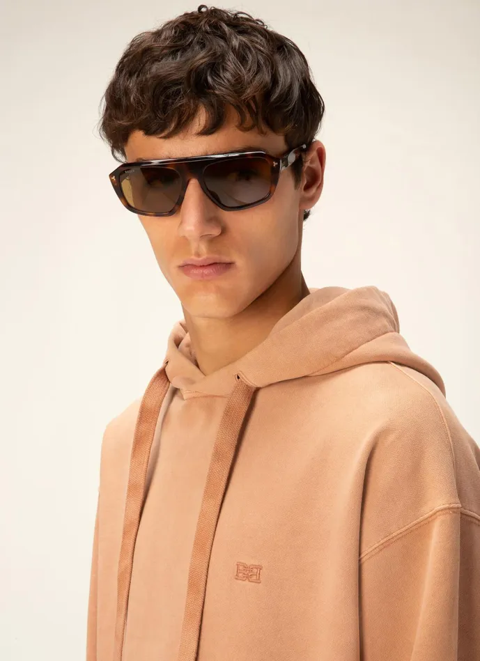 Men Bally Tracksuits BChain Hoodie 8211 Cotton Sweatshirt In Pink