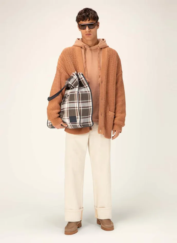 Men Bally Tracksuits BChain Hoodie 8211 Cotton Sweatshirt In Pink