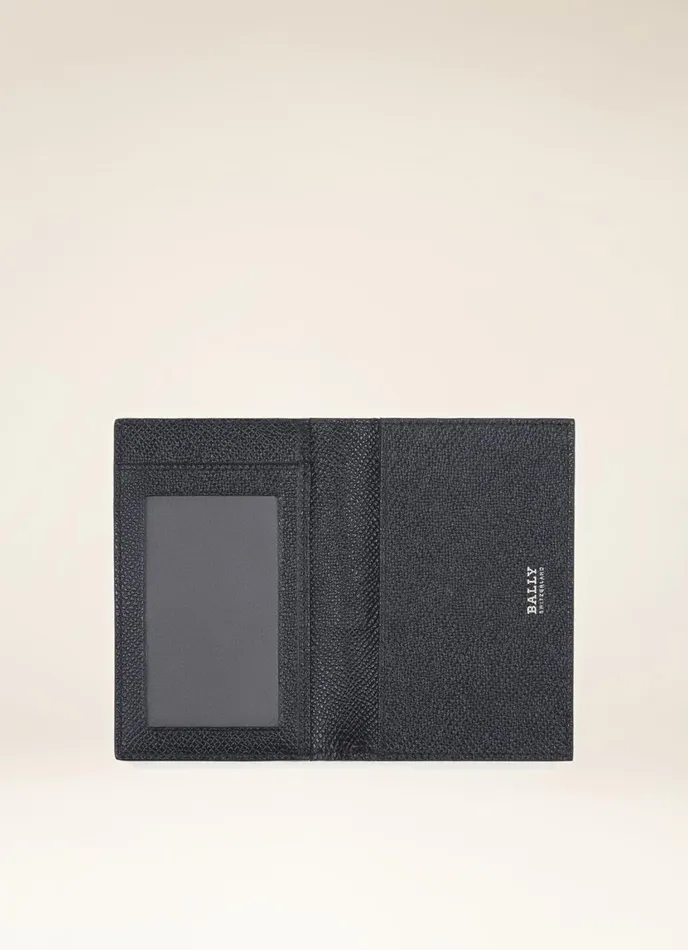 Men Bally Wallets Tyke 8211 Leather Card Holder In Blue