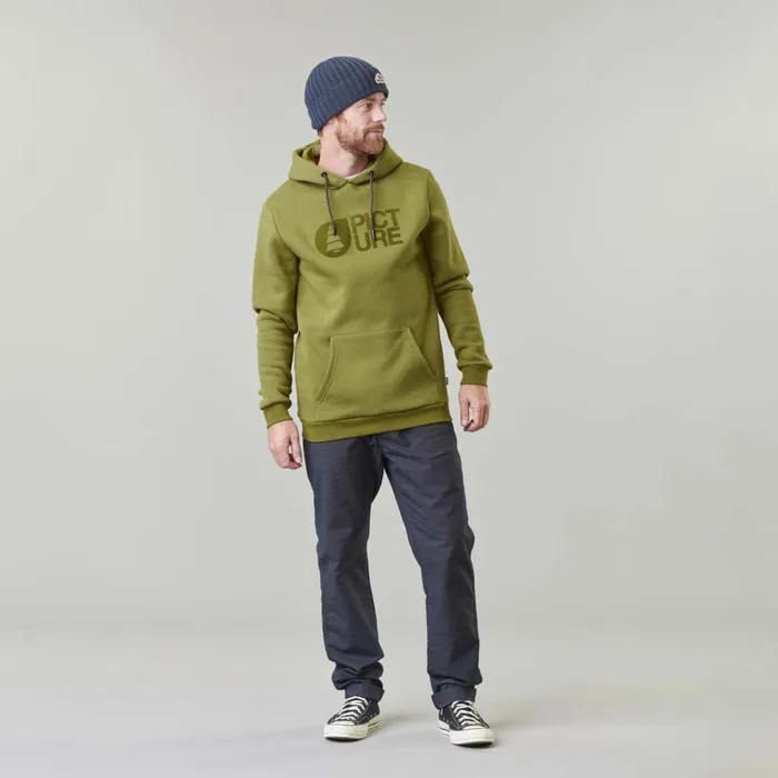 Men BASEMENT FLOCK HOODIE Picture Organic Clothing Sweats and Hoodies