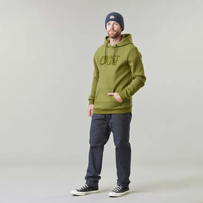 Men BASEMENT FLOCK HOODIE Picture Organic Clothing Sweats and Hoodies