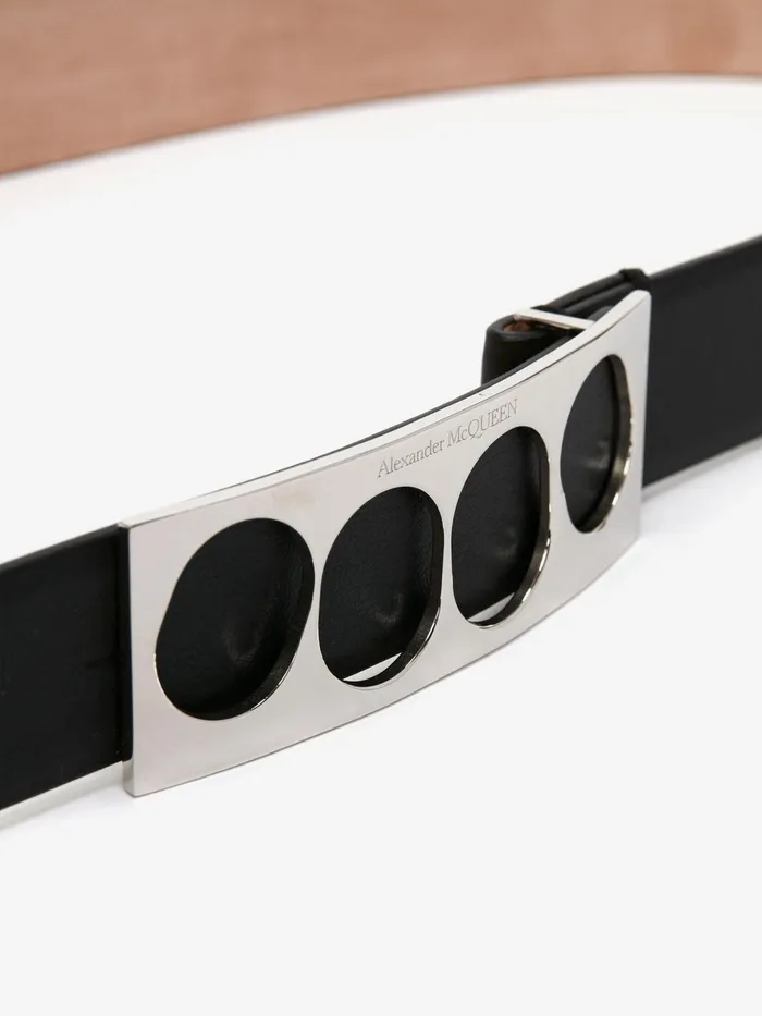 Men Belts Alexander McQueen The Grip Belt Black