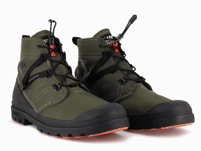 Men Boots PALLADIUM PAMPA TRAVEL LITE WATERPROOF Olive Night Men Boots PALLADIUM PAMPA TRAVEL LITE WATERPROOF Olive Night