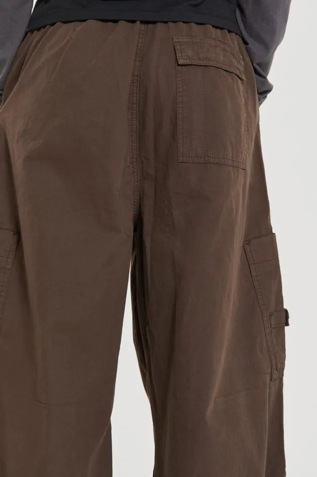 Men Brown Parachute Cargo Pants Jaded London Parachute Pants