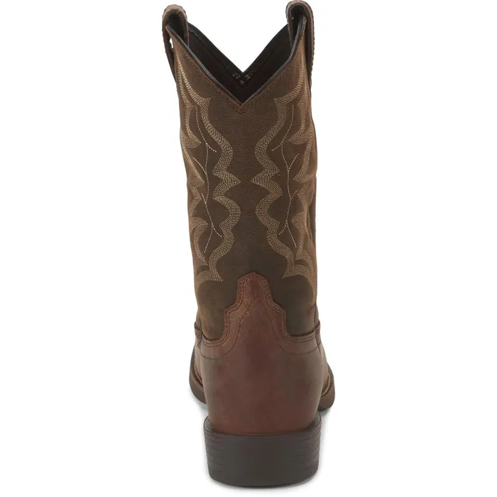 MEN Buster III 11034 Western Distressed Brown Justin Boots Western