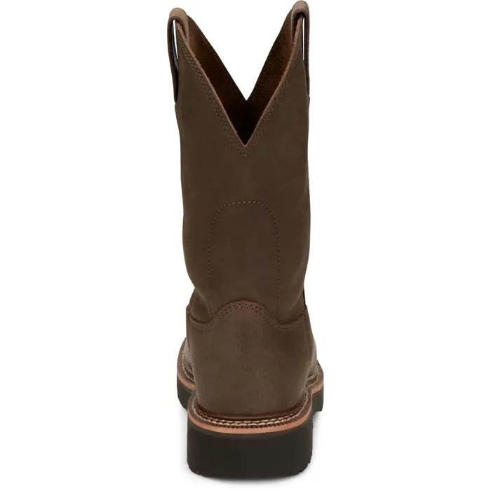 MEN Carbide 11034 Work Boot Hickory Brown Justin Boots Work