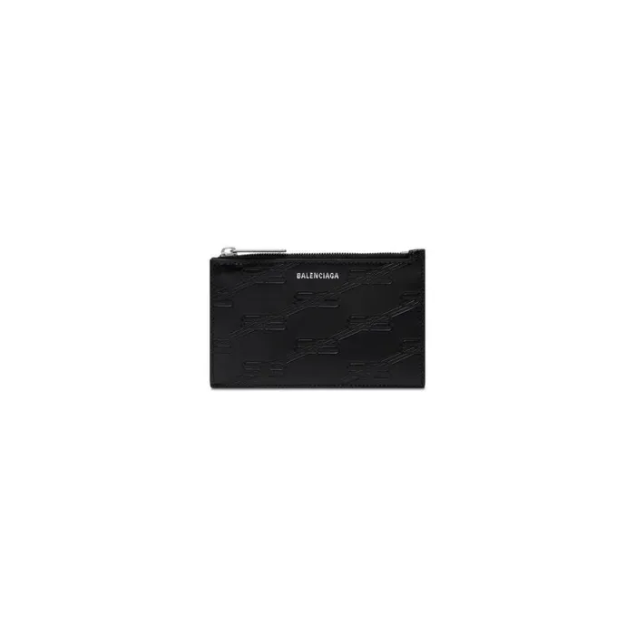Men Card Holders Balenciaga Embossed Monogram Long Coin And Card Holder Box In Black Men Card Holders Balenciaga Embossed Monogram Long Coin And Card Holder Box In Black