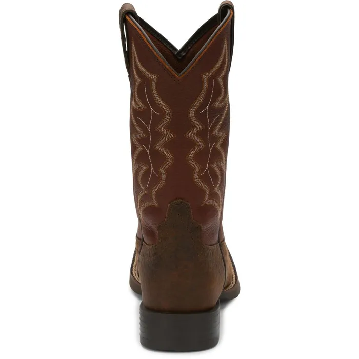 MEN Chet 11034 Western Pebble Brown Justin Boots Western