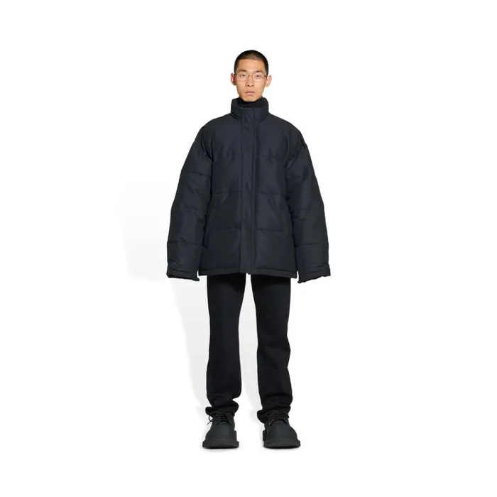 Men Coats and Jackets Balenciaga Boxy Puffer Jacket In Black