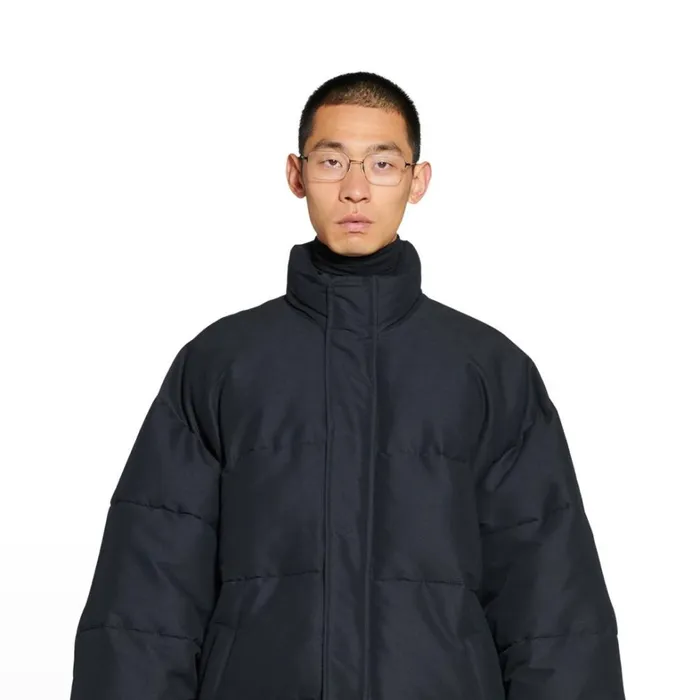 Men Coats and Jackets Balenciaga Boxy Puffer Jacket In Black