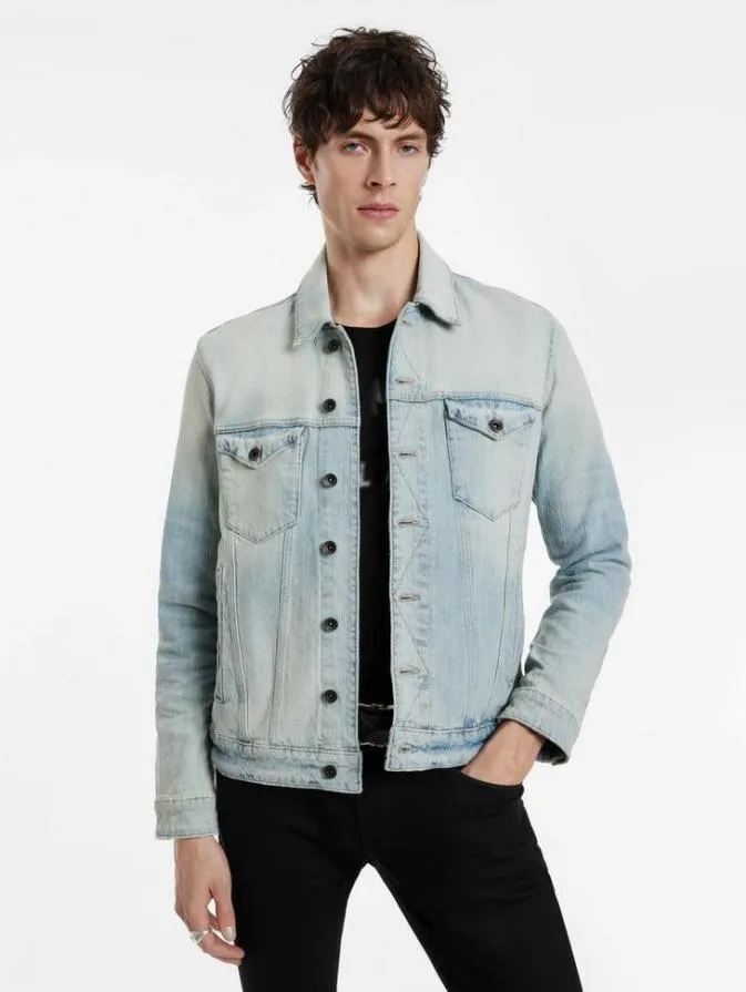 Men Coats And Jackets John Varvatos DIEGO TRUCKER Blue