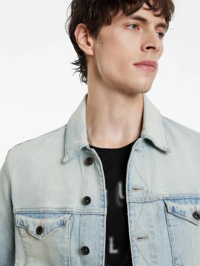 Men Coats And Jackets John Varvatos DIEGO TRUCKER Blue