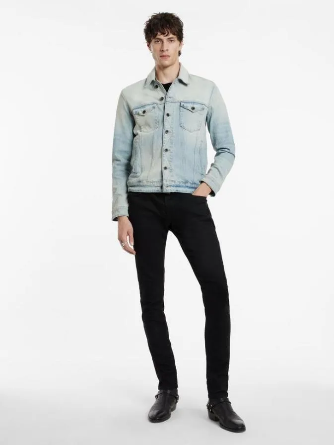 Men Coats And Jackets John Varvatos DIEGO TRUCKER Blue