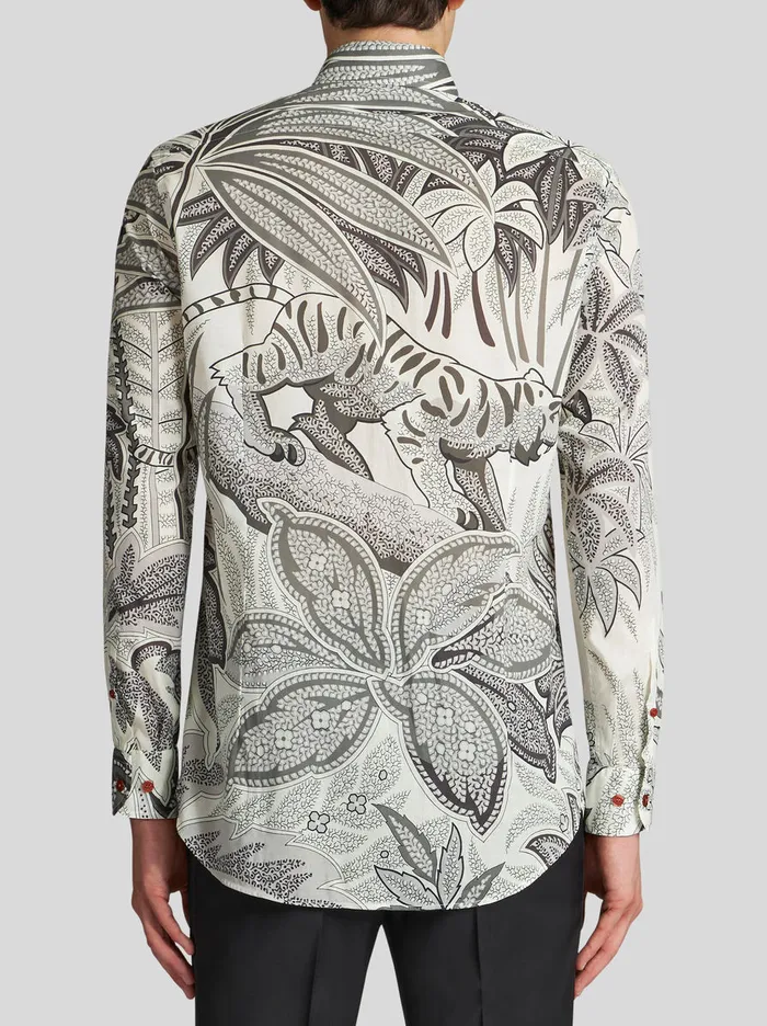 Men Cotton Shirt With Print Etro Shirts