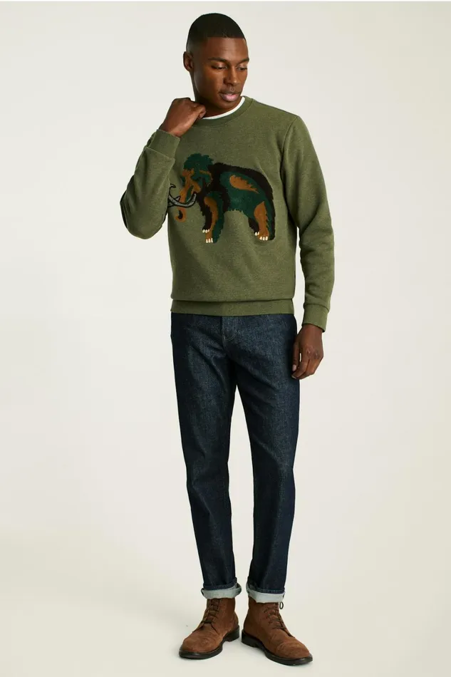 Men Critter Supersoft Fleece Crew Wooly Bully Bonobos Crew and VNeck Sweaters Men Critter Supersoft Fleece Crew Wooly Bully Bonobos Crew and VNeck Sweaters