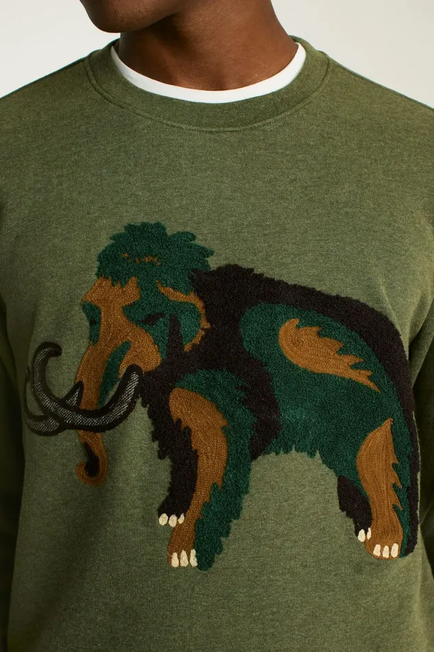 Men Critter Supersoft Fleece Crew Wooly Bully Bonobos Crew and VNeck Sweaters