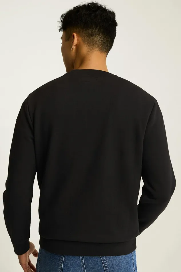 Men Critter Supersoft Fleece Crew Yeti In The City Bonobos Sweatshirts and Hoodies