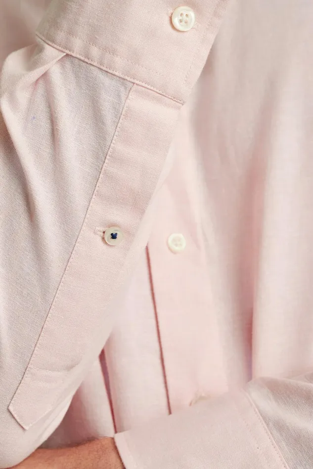 Men Easy Linen Shirt Light Pink Bonobos Casual Shirts