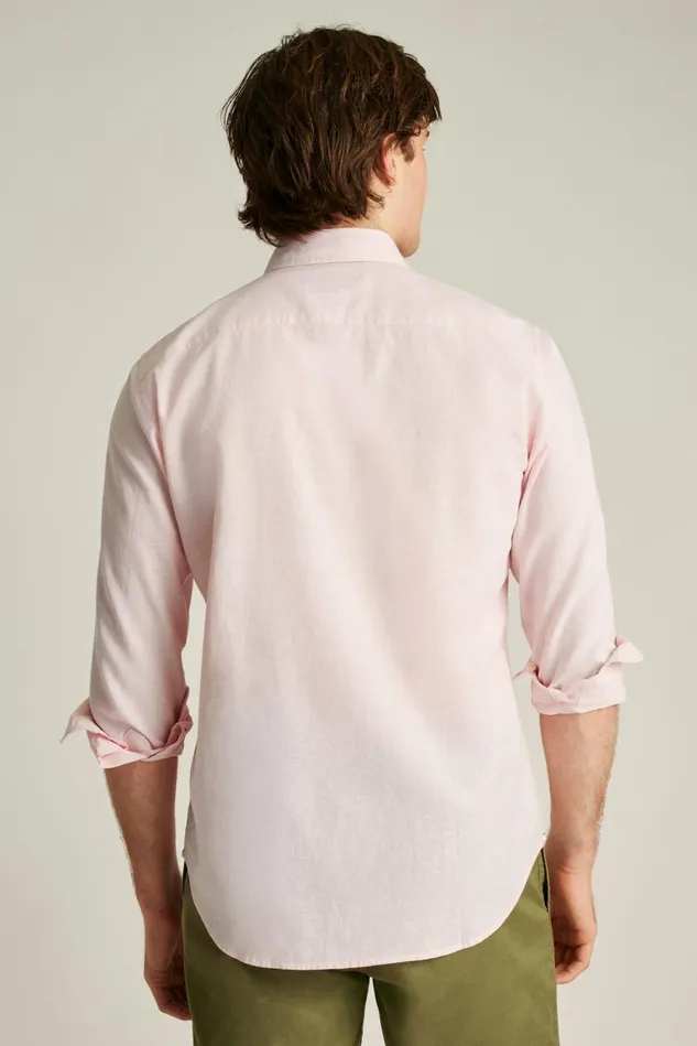 Men Easy Linen Shirt Light Pink Bonobos Casual Shirts
