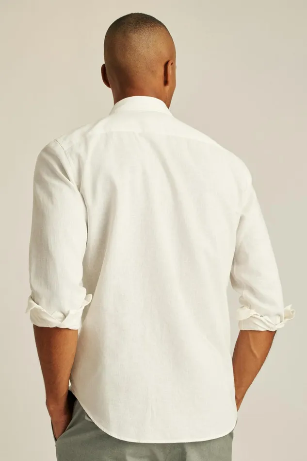 Men Easy Linen Shirt White Bonobos Casual Shirts