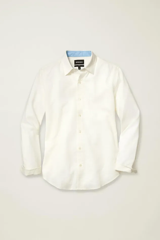 Men Easy Linen Shirt White Bonobos Casual Shirts