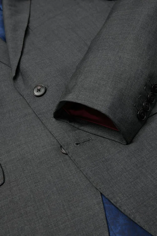Men Empire Super 150s Suit Grey Glen Plaid Bonobos Suits