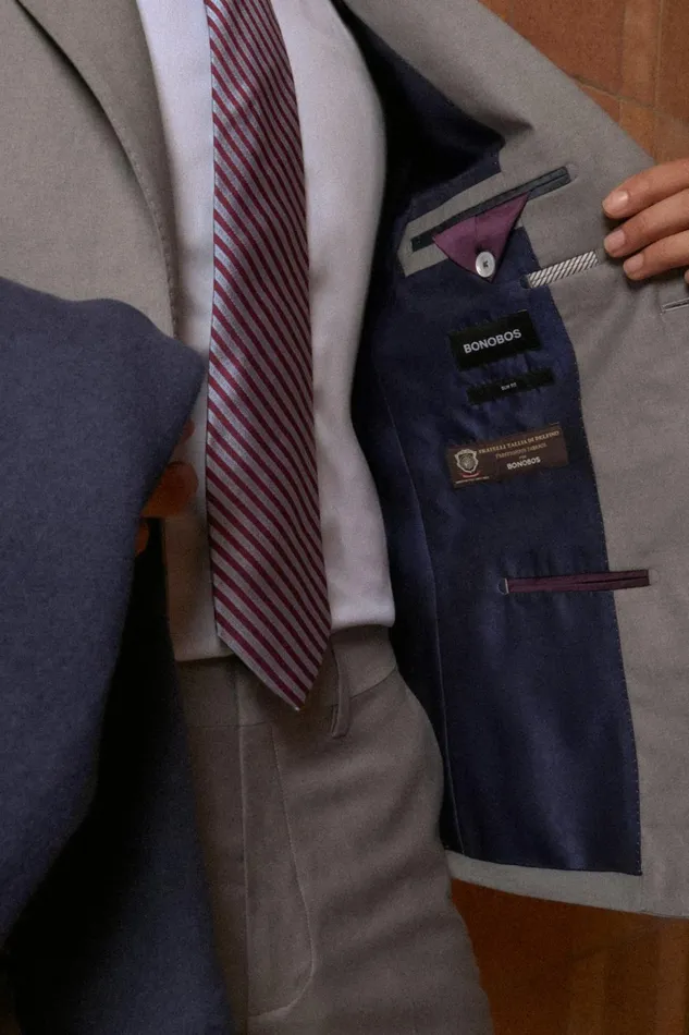 Men Empire Super 150s Suit Grey Glen Plaid Bonobos Suits